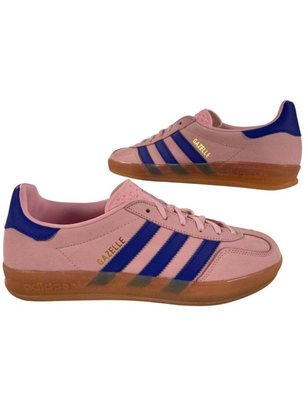 Adidas Gazelle Shoes Indoor Athletic Sports Pink Blue Sneakers Women's Sz 9 NEW